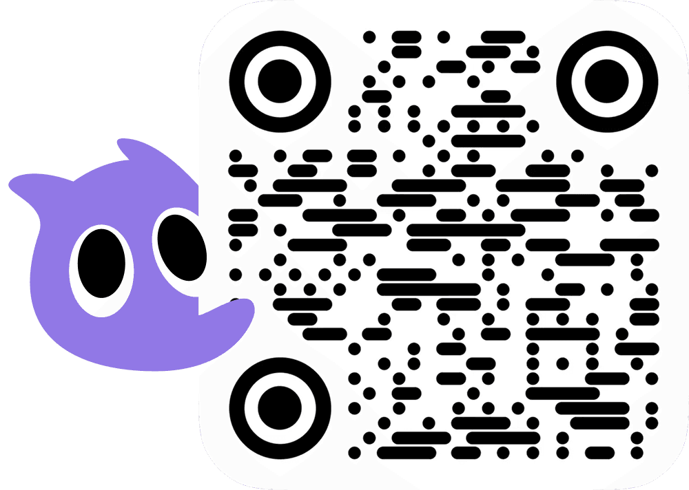 Código QR para descargar la app de Knowunity, con Knowie la mascota asomándose